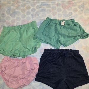 Set Of 4 Baby Girl Shorts Various Brands Size 18M #215